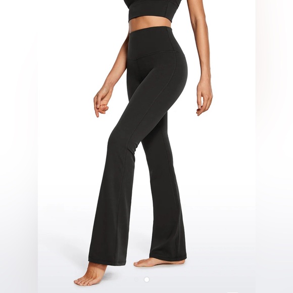 CRZ Yoga Butterluxe High Waist Flare Pocket Leggings 32”, Black, size Small - Picture 3 of 10
